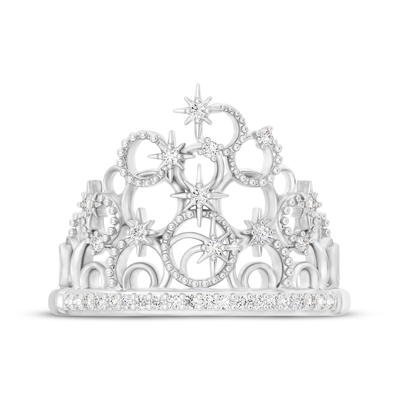Main Image 4 of Wicked Glinda Bubble Crown Lab-Grown Diamond Ring 1/6 ct tw Sterling Silver