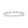 Thumbnail Image 1 of Monique Lhuillier Bliss Pear & Marquise Flower Bracelet 4-1/2 ct tw Platinum-Plated Sterling Silver 7"