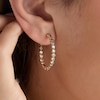 Thumbnail Image 4 of Le Vian Desert Diamonds Chocolate Ombré Inside-Out Hoop Earrings 2-3/4 ct tw 14K Honey Gold