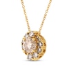 Thumbnail Image 2 of Desert Diamonds Halo Necklace 1-1/2 ct tw 10K Yellow Gold 18"
