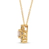 Thumbnail Image 3 of Desert Diamonds Halo Necklace 1-1/2 ct tw 10K Yellow Gold 18"