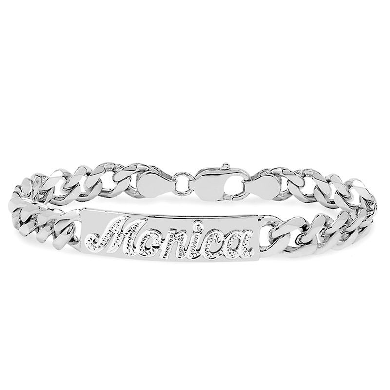 Sterling Silver Monogram Bracelet - Deco