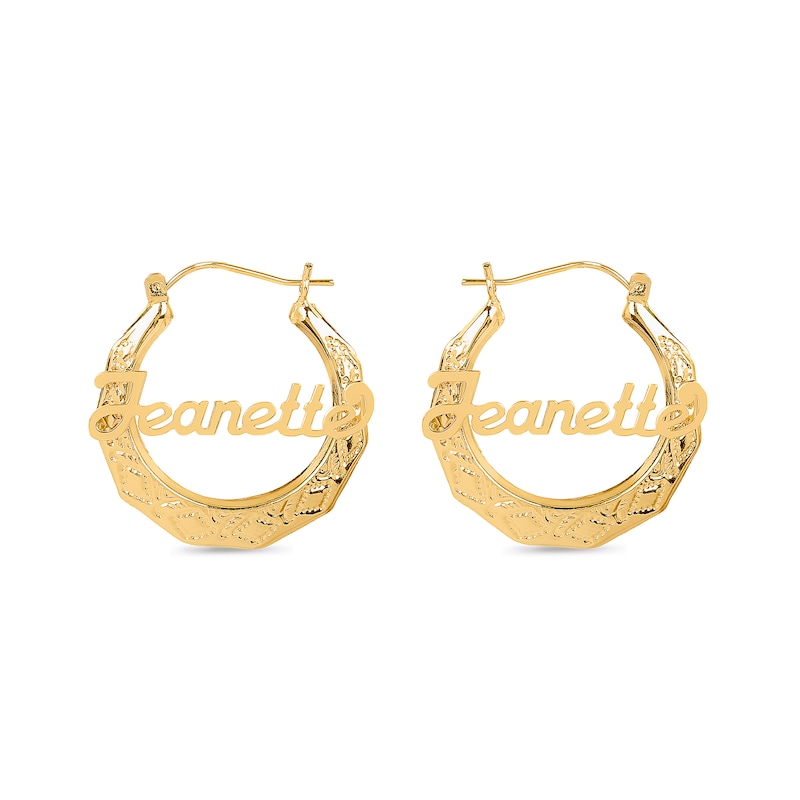 Pair of Name Hoop Earrings | Kay