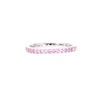 Stackable Ring LabCreated Pink Sapphire Sterling Silver Kay