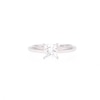 Thumbnail Image 5 of Now + Forever Diamond Solitaire Ring 1 carat Princess-cut 14K White Gold (I/I2)