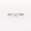 Thumbnail Image 6 of Now + Forever Diamond Solitaire Ring 1 Carat Round-cut 14K White Gold (I/I2)