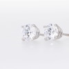 Thumbnail Image 6 of Diamond Solitaire Stud Earrings 1-1/5 ct tw Round-cut 14K White Gold (J/I3)