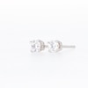 Thumbnail Image 6 of Diamond Solitaire Stud Earrings 1/4 ct tw Round-cut 14K White Gold (I/I2)