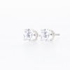 Thumbnail Image 5 of Diamond Solitaire Stud Earrings 5/8 ct tw Round-Cut 14K White Gold (J/I3)