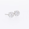 Thumbnail Image 5 of Previously Owned THE LEO Diamond Flower Stud Earrings 1/2 ct tw 14K White Gold