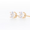 Thumbnail Image 5 of Previously Owned Diamond Solitaire Earrings 1 ct tw Round-cut 14K Yellow Gold