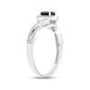 Thumbnail Image 1 of Blue Sapphire & Diamond Ring 1/5 ct tw Round-cut 10K White Gold