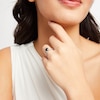 Thumbnail Image 3 of Round-Cut Black & White Diamond Engagement Ring 2-1/5 ct tw 14K White Gold