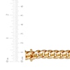 Thumbnail Image 4 of Hollow Cuban Curb Chain Necklace 9.3mm 10K Yellow Gold 22"