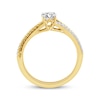 Thumbnail Image 2 of Threads of Love Round-Cut Diamond Engagement Ring 5/8 ct tw 14K Two-Tone Gold