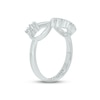 Thumbnail Image 1 of White Lab-Created Sapphire Infinity Promise Ring Sterling Silver