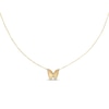 Thumbnail Image 0 of Diamond-cut Butterfly Necklace 10K Yellow Gold 18"