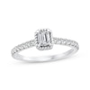 Thumbnail Image 0 of Threads of Love Emerald-Cut Diamond Engagement Ring 3/4 ct tw 14K White Gold