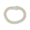 Thumbnail Image 0 of Men's Diamond Cuban Curb Chain Bracelet 2 ct tw 10K Yellow Gold 8.5"