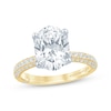 Thumbnail Image 0 of Monique Lhuillier Bliss Oval-Cut Lab-Created Diamond Engagement Ring 3-5/8 ct tw 18K Yellow Gold