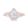 Thumbnail Image 3 of Monique Lhuillier Bliss Pear-Shaped Lab-Created Diamond Halo Engagement Ring 1-7/8 ct tw 18K Rose Gold