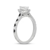 Thumbnail Image 1 of Neil Lane Pear-Shaped White Diamond & Black Diamond Engagement Ring 1 ct tw 14K White Gold